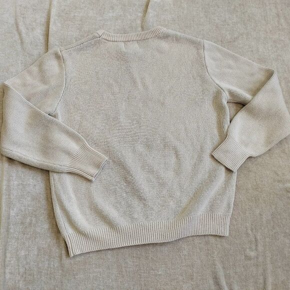 On The Arm Apricot Peach Color Kyoto Heavy Knit Sweater Size Medium - Picture 3 of 8